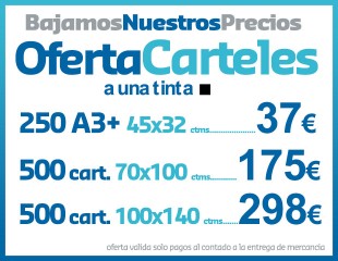 500 Carteles 70×100 1 tinta..175 €. Sevilla