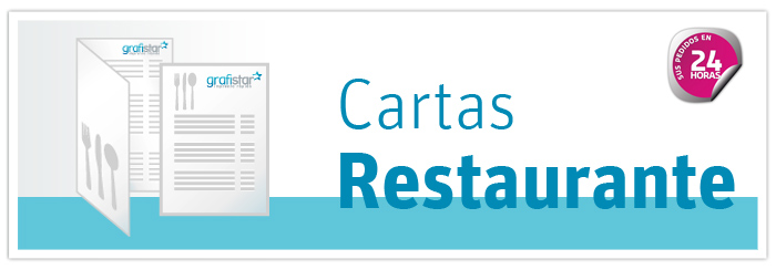 impresión de cartas restaurante