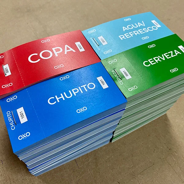 Imprimir Tickets de Consumición ▷ GrafiStar Imprenta Sevilla