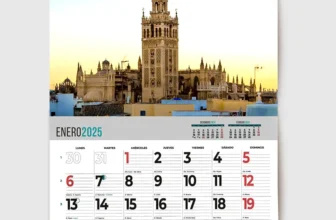Calendarios con faldilla personalizados